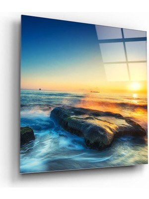 Insigne Gün Batımı Cam Tablo - 60X60 cm