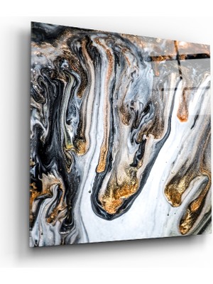 Insigne Mermer Cam Tablo - 40X40 cm