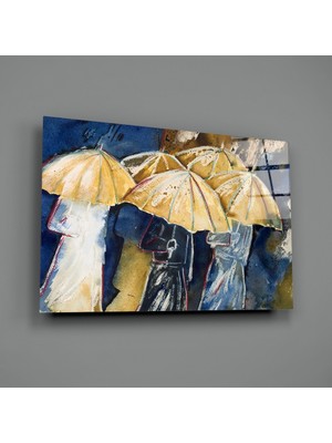 Insigne Şemsiyeler Cam Tablo - 72X46 cm