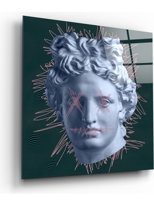 Insigne Heykel Cam Tablo - 40X40 cm