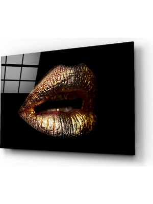 Insigne Dudak Cam Tablo - 110X70 cm