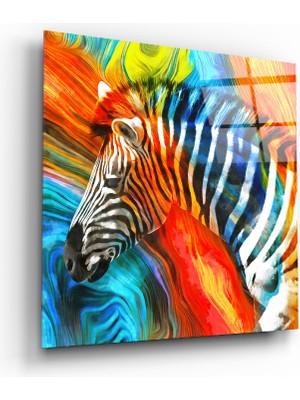 Insigne Zebra Cam Tablo - 40X40 cm