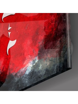 Insigne Atatürk Silüeti Cam Tablo - 72X46 cm