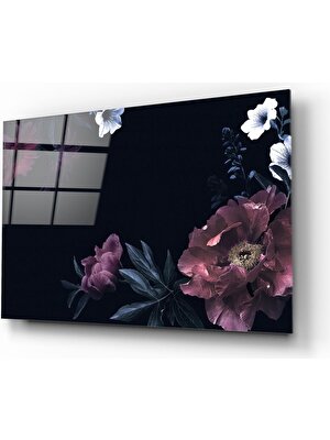 Insigne Floral Desen Cam Tablo - 72X46 cm