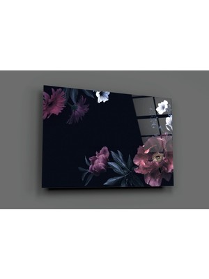 Insigne Floral Desen Cam Tablo - 72X46 cm