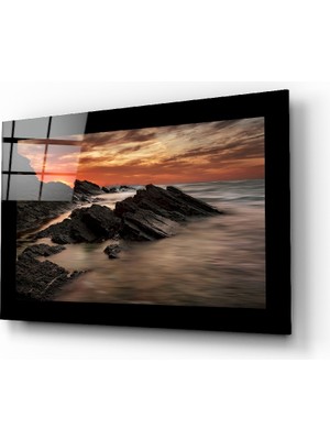 Insigne Sakin Deniz Cam Tablo - 110X70 cm