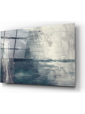 Insigne Soyut Renkler Cam Tablo - 72X46 cm