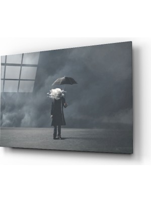 Insigne Düşüncelerde Fırtına Cam Tablo - 72X46 cm
