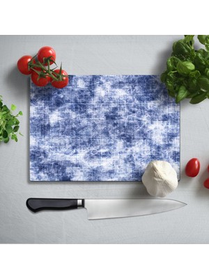 Insigne Soyut Uv Baskılı Cam Kesme Tablası 35X25 cm