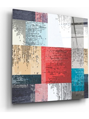 Insigne Patchwork Cam Tablo - 40X40 cm