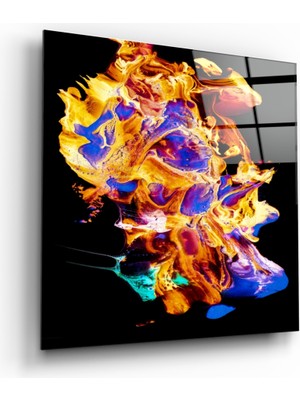 Insigne Renklerin Dansı Cam Tablo - 40X40 cm
