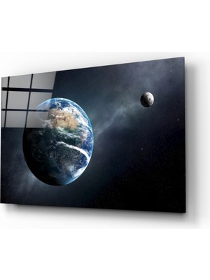 Insigne Yeryüzü Cam Tablo - 72X46 cm