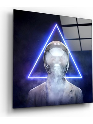 Insigne Geometrik Düşünceler Cam Tablo - 40X40 cm