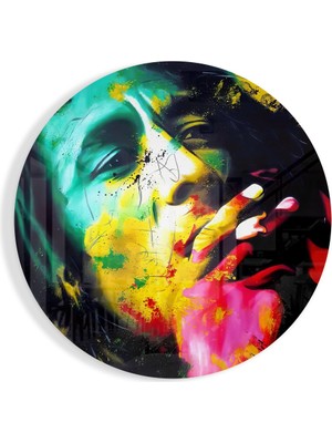Insigne Bob Marley Cam Tablo - 60X60 cm
