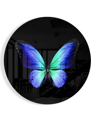 Insigne Kelebek Cam Tablo - 60X60 cm