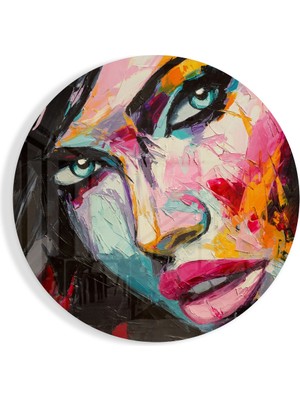 Insigne Kadın Cam Tablo - 60X60 cm