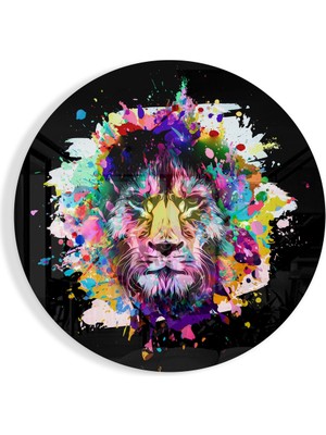 Insigne Aslan Cam Tablo - 60X60 cm