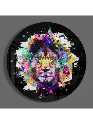 Insigne Aslan Cam Tablo - 60X60 cm