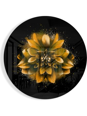 Insigne Çiçek Cam Tablo - 60X60 cm
