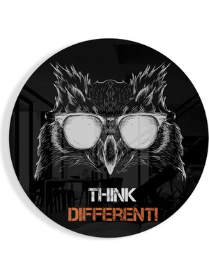 Insigne Baykuş Cam Tablo - 60X60 cm