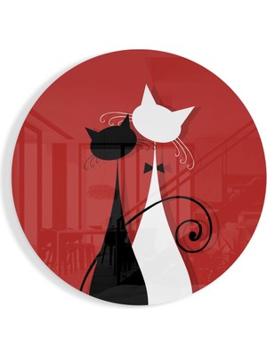 Insigne Kediler Cam Tablo - 60X60 cm