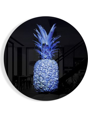 Insigne Ananas Cam Tablo - 60X60 cm