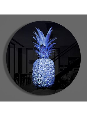 Insigne Ananas Cam Tablo - 60X60 cm