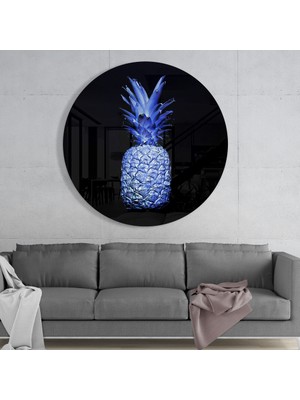 Insigne Ananas Cam Tablo - 60X60 cm