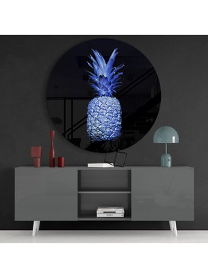 Insigne Ananas Cam Tablo - 60X60 cm