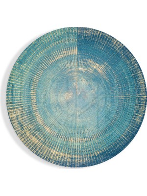 Insigne Mavi Sıçrama Cam Tablo - 60X60 cm