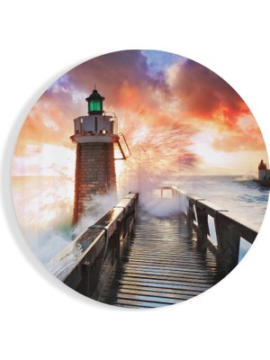 Insigne Deniz Feneri Cam Tablo - 60X60 cm