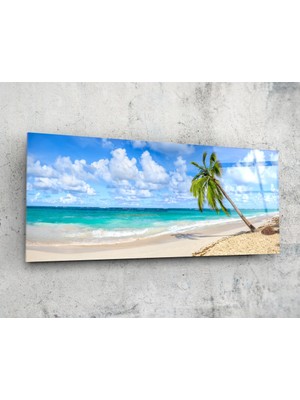 Insigne Palmiye Ağacı 92X36CM Cam Tablo
