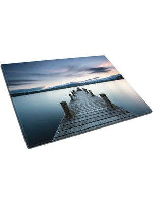 Insigne Rıhtım Uv Baskılı Cam Kesme Tablası 35X25 cm