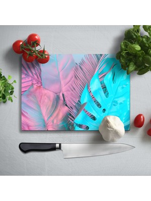 Insigne Tropikal Uv Baskılı Cam Kesme Tablası 35X25 cm