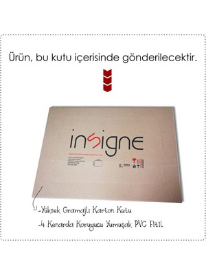 Insigne Granit Desen Uv Baskılı Cam Kesme Tablası 35X25 cm