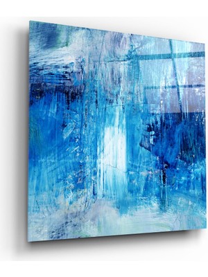 Insigne Soyut Cam Tablo - 40X40 cm