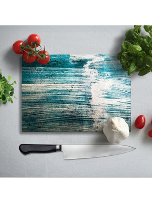 Insigne Soyut Uv Baskılı Cam Kesme Tablası 35X25 cm