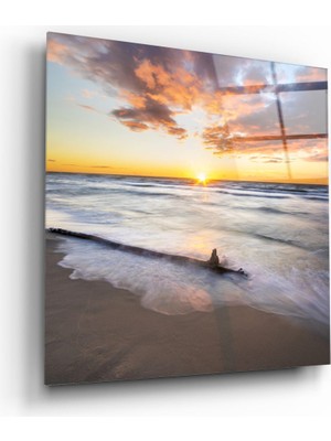 Insigne Gün Batımı Cam Tablo - 40X40 cm