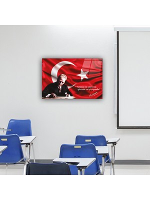 Decorita Cam Tablo | Atatürk Serisi | 4 | 40cm x 60cm