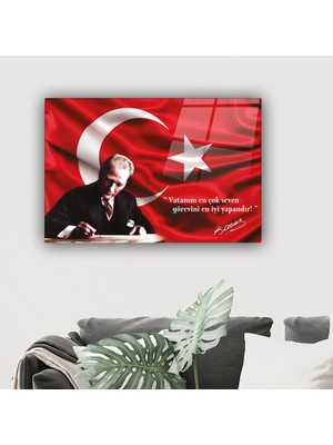 Decorita Cam Tablo | Atatürk Serisi | 4 | 40cm x 60cm