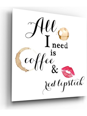 Insigne Tek Ihtiyacım Olan Cam Tablo - 40X40 cm