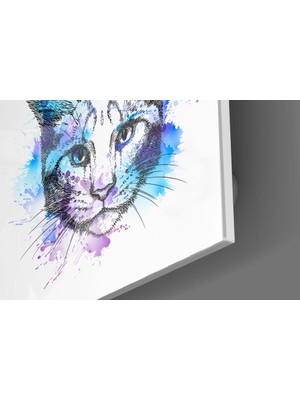 Insigne Kedi Cam Tablo - 40X40 cm