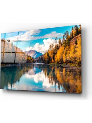 Insigne Göl Cam Tablo - 72X46 cm