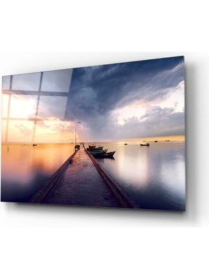 Insigne Rıhtım Cam Tablo - 72X46 cm