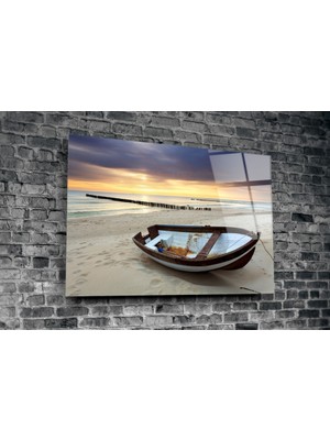 Insigne Sahil Cam Tablo - 72X46 cm
