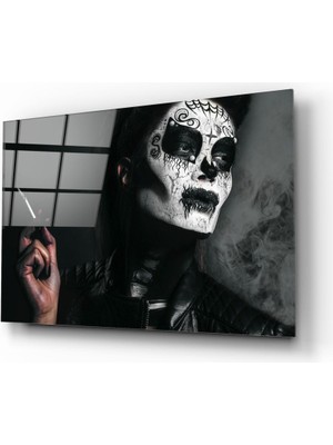 Insigne Kadın Cam Tablo - 72X46 cm