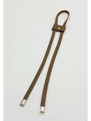 Angel Çanta Aksesuar Vizon Tek Kat Suni Deri Büzgü Gümüş Metalli