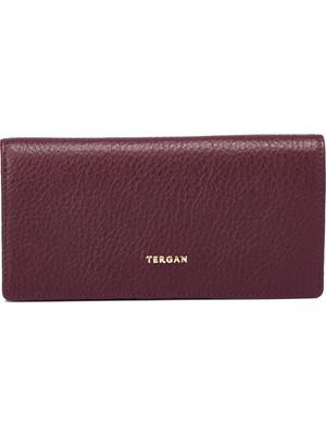Tergan  Bordo Hakiki Deri Kadın Cüzdan - S1CB00005685-M5D