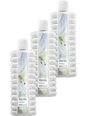 Avon White Lily Zambak Banyo Köpüğü Beyaz Zambak ve Misk Kokulu 500 ml 3'lü Set