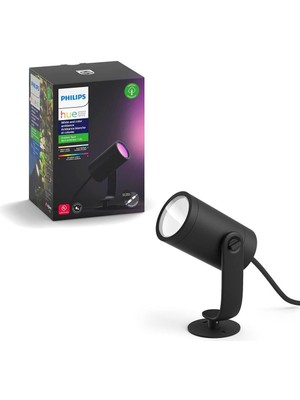 Philips  Lily Outdoor Akıllı Renkli Bahçe Spotu Uzatma 1x8W, Güç Adaptörü Dahil Değildir